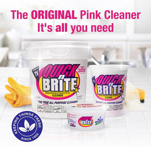 Quick N Brite All Purpose Cleaning Paste, True All Purpose Cleaner, Concentrated, 12 oz