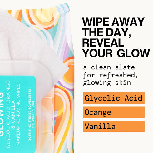 Pacifica Makeup Remover Face Wipes, Daily Cleansing & Exfoliating Towelettes, Biodegradable, 30 Count