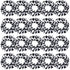 WILLBOND 20 Pieces Cow Print Scrunchies, Women Elastic Silk Satin Hair Ties, Ponytail Holder for Team Party