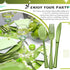 150 Pieces Disposable Cutlery Set, Heavy Duty Plastic Silverware, 50 Forks, 50 Knives, 50 Spoons for Home Office School