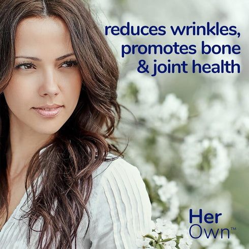 Her Own Beauty Hyaluronic Acid Capsules, Skin Hydration, Nourishes and Protects Skin, 60 Count