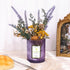 Toptime 100% 5.3OZ, 30HR Lavender Scented Candle, Purple Glass Jars - Natural Soy, Burn Time Aromatherapy for Home