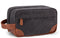 Vorspack Dark Grey Toiletry Bag Hanging Dopp Kit for Men, Water Resistant Canvas Shaving Bag with Large Capacity