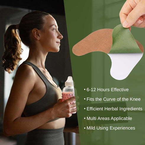 Knee Patches, Extra Strength Heat Patches for Bone on Bone, Wormwood Extract for Muscle Joint Relief