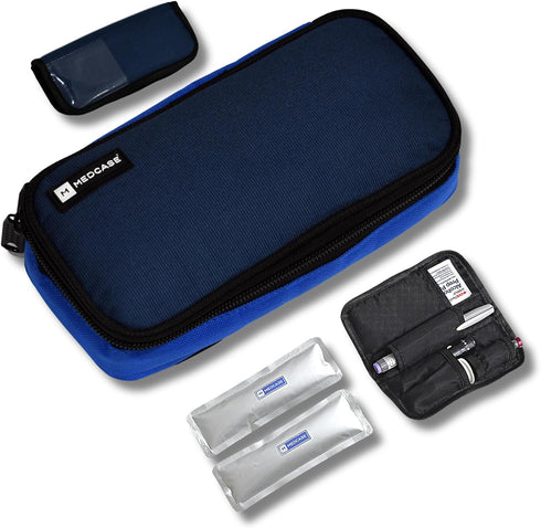 Portable Mini Insulin Cooler Travel Case - TSA Approved for Diabetic Supplies, EpiPen, Medicine & More