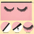 Weewooday 30 Pieces Eyelash Makeup Bags, Canvas Travel Pouches with Zipper for Women, 5 Colors (7.1 x 4.3 Inch)