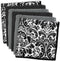 DII Cleaning Collection Multi-Purpose Microfiber Dishcloth Set, Black Damask