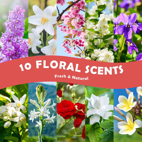 Set (20 Packs 5ml), Floral and Dessert Fragrance Oils, Holamay Scented Oils for Soap & Candle Making Scents