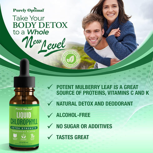 Premium Chlorophyll Liquid Drops - 100% Natural & Gluten Free, Non-GMO Liquid Chlorophyll, 118 Servings