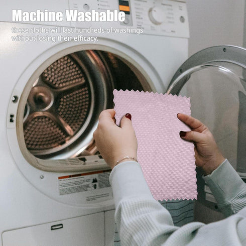 ZHJISHGUO 10 Pcs Extra Soft Microfiber Cleaning Cloths High-Absorbency, Quick-Drying, and Non-Scratch for Electronics