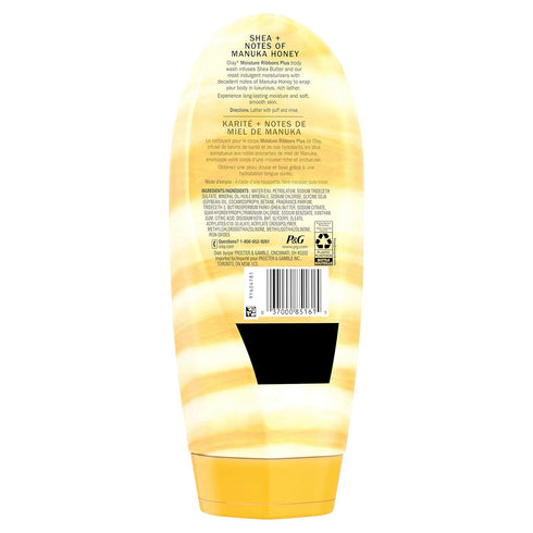 Olay Moisture Ribbons Plus Body Wash for Women, 18 fl oz, Shea + Manuka Honey Scent