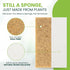 Set 12-Pack Tieralia Natural Dish Sponge Eco-Friendly & Compostable Scrubbers | Cellulose & Sisal | Non-Toxic
