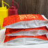 Printed Foil Hot Dog Bags, 50 Pack, Silver Red by Outside the Box Papers