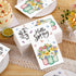 Jingmore 100 Pcs Spring Flora Guest Napkins Disposable Paper Bathroom Hand Towels Tulip Mason Jar Decorative Hello