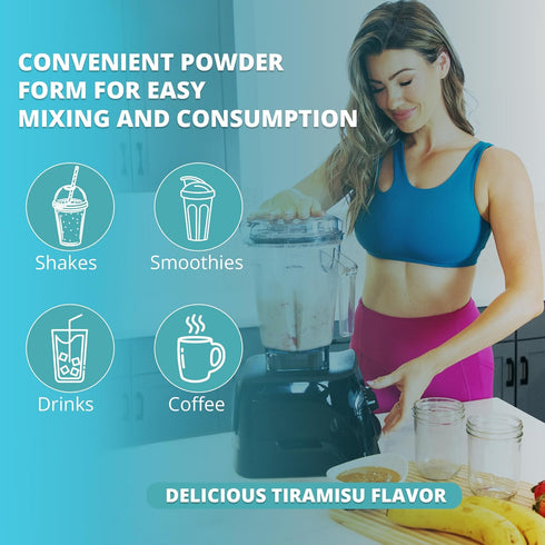 Plant-Based Protein Powder – Vegan Protein from Pea, Rice & Pumpkin, No Added Sugar, Tiramisu - 15 Servings
