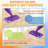 Reusable Mop Pads for Swiffer WetJet Mop, MyKEEPOW Wet Jet Refills Pads for Floor Cleaning, 4 Pack (Green+Blue)