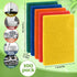Hoolerry 100 Pcs Heavy Duty Scouring Pads: Non Scratch Household Scrub Pads for Reusable Pan Cleaning