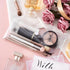Transparent Makeup Bag, Medium Waterproof PVC Cosmetic Pouch, Clear Travel Organizer with Snap Closure