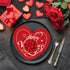 LOVSME 40Pcs Valentine's Day Paper Plates, Heart Party Disposable Dinnerware Plates and Napkins, Happy Valentines Day
