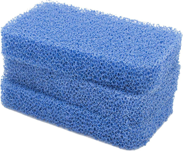Sinkology SSCRUB-101-3 Breeze Non-Scratch Silicone Scrubber - Package of 3 Sponges, Blue