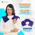 SunnyBay Microwave Heating Pad - Microwavable Neck and Shoulder Wrap for Upper Back Pain Relief, Purple