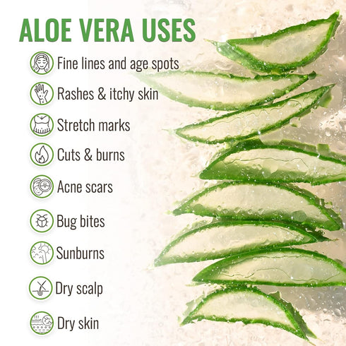 Wild Naturals 100% Pure Aloe Vera Gel with Manuka Honey, Organic Gel for Sunburn Relief, Acne, Moisturizing