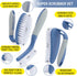 Set 3pcs Scrub Brush of - Cleaning Shower Scrubber with Ergonomic Handle and Durable Bristles - Grout Cleaner Brush
