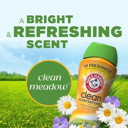 HAMMER 24 Oz ARM & Clean Scentsations In-Wash Scent Booster, Laundry Scent Booster Clean Meadow scent