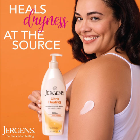 Jergens Ultra Healing Dry Skin Moisturizer, 32 Ounce - Body and Hand Lotion for Extra Dry Skin