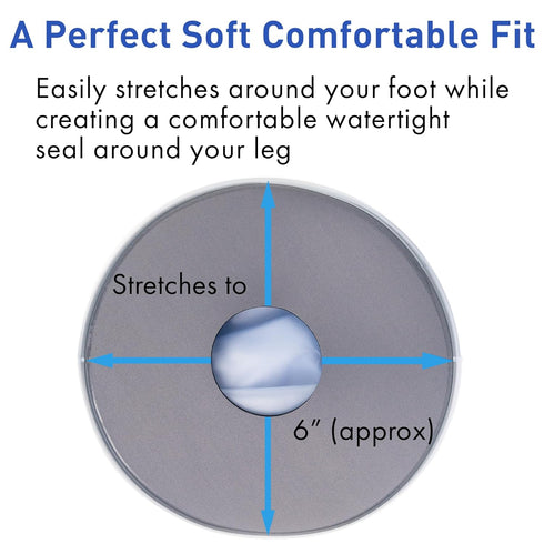 Water Proof Leg Cast Cover for Shower - Watertight Foot Protector (Half Leg, Soft)