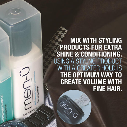 men-ue Ultra Concentrate SLIC (Smooth Leave In Conditioner) with Pump