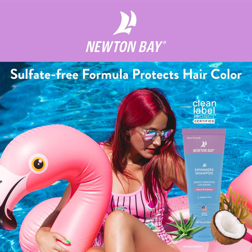 Swimmers Shampoo 8 oz | Chlorine Removal Shampoo | Cleans and Restores Hair after Swimming | Clean Label Project