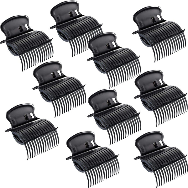 Syhood 10 Pieces Hot Roller Clips - Plastic Hair Curler Claw Clips Replacement for Women Hair Section Styling