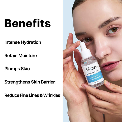 2% Hyaluronic Acid Serum with Vitamin B5 (1Fl Oz) - Intense Hydrating Serum for Moisturizing and Anti-Aging