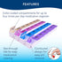 Apex 7-Day Mediplanner Pill Organizer, Weekly, 4 Times A Day, Color-Coded, Easy-Open, See-Through Lids