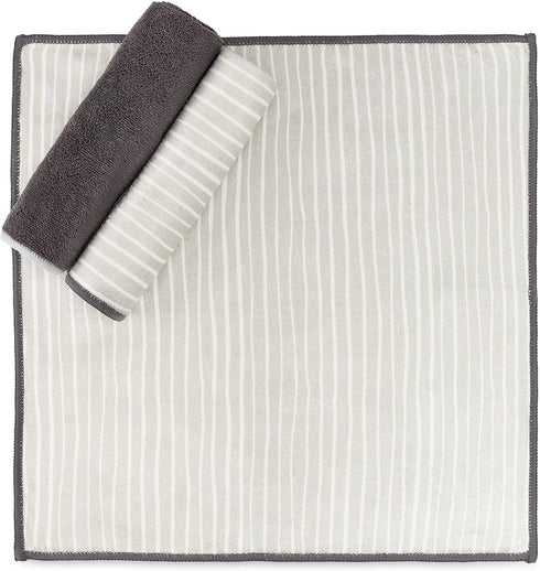 Set 3, Full Circle Renew Collection All-Purpose Recycled Microfiber Cloths, of Stripes Print