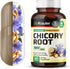 BIO KRAUTER Chicory Fiber Supplement - 1200 mg Strength, 100 Count Inulin Capsules for Digestive Support