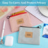Minatee 2 Packet, 4.7 3.6 Inch Pcs Birth Control Pill x Canvas Wallet Pill Holder Sleeve Pouch with Zipper for Card