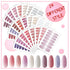 Maitys 336 Pieces Nail Polish Strips Stickers - 24 Sheets Full Wrap Self Adhesive Gel Nail Strips Art Decals for Women