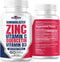 ImmunoBlaster Zinc Quercetin 500mg with Vitamin D and C, Antioxidant Immune Support Supplement for Men and Women - 60