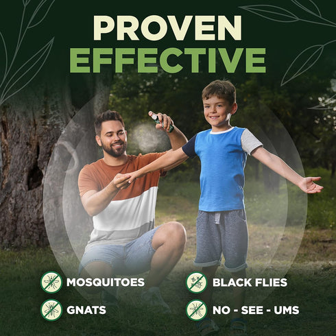 Deet-free Insect & Mosquito Repellent, Pack of 2 (8 oz) - Safe for Pets and Kids with Lemongrass Oil