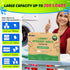 Unscented Laundry Detergent Sheets, 100 Sheets for Up to 200 Loads, Eco Friendly & Hypoallergenic