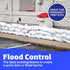 DURASACK Large Heavy Duty Sand Bags, 10 Count, 50 lbs Capacity, 18x30 inches, White, UV Protection for Flood Control