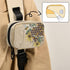 Naanle 7 Vintage Sunflower Bee Pill Box Day Pill Case Travel Pill Organizer Bag with Zipper Portable Weekly Case