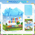 Yomaiha 11.8'' Train Birthday Gift Bag with Greeting Card and Tissue Papers, Train Birthday Gift Wrapping Paper Bag