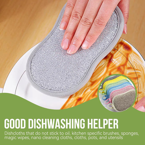 zuozuobubu 6PCS Countertops Kitchen Dish Sponge,Multi-Purpose Scrub Sponges,Dish Sponges Kitchen for Dishes