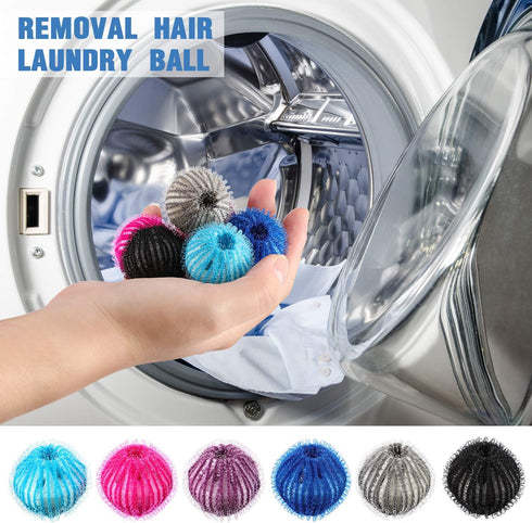 Blulu 24 Pieces Pet Hair Remover for Laundry Dryer Balls, Reusable Washing Machine Hair Catcher, Lint Remover
