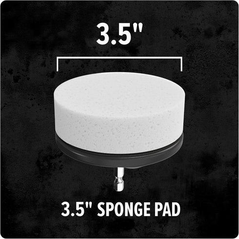 Dirt Devil 3-Piece Foam Sponge Pad Cleaning Set: 3.5" Pads for Glass, Hardwood, Mirrors & More
