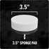 Dirt Devil 3-Piece Foam Sponge Pad Cleaning Set: 3.5" Pads for Glass, Hardwood, Mirrors & More