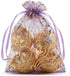 100PCS Small Organza Bags 4x6 inch Mesh Jewelry Drawstring Gift Bags for Wedding Party Shower Favor, Reusable Candy